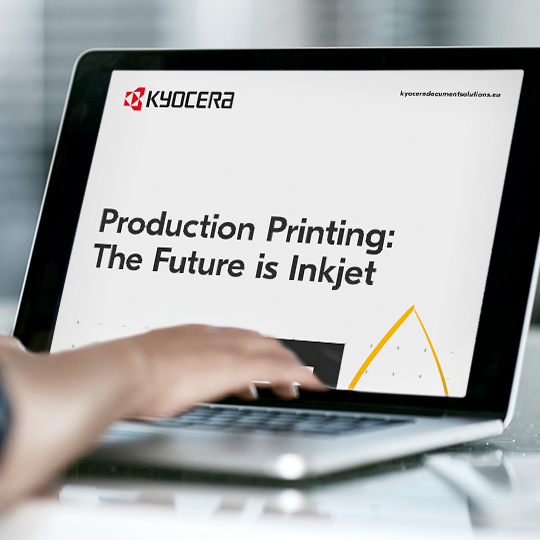 screen with the ebook of production printing