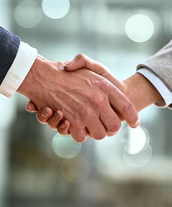 Provide sales professionals with maximum mobility close up of a handshake