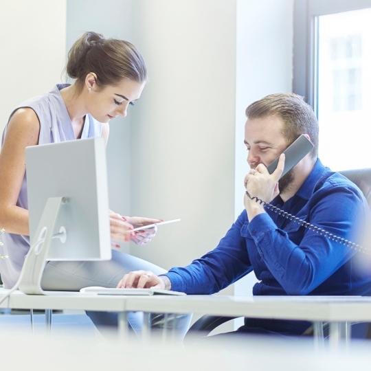 Want help assessing your current print operations? people with phones