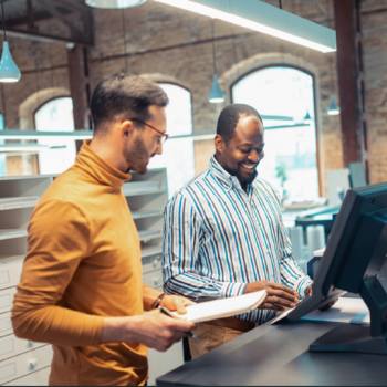 Document Despatch men smiling